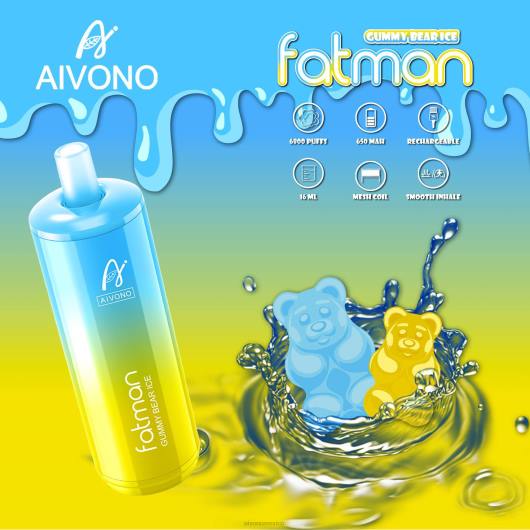 hielo de osito de goma Aivono FATMAN 6800 TRF432 | Aivono Vaper